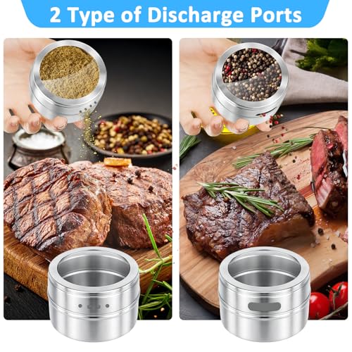 40 Pack Magnetic Spice Tins