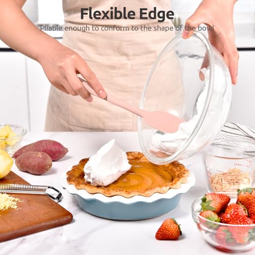 Silicone Spoon Spatula (‌Pink‌ / 11.38in (spoon spatula))