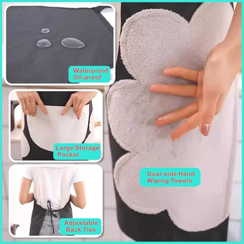 2 Pack Kitchen Apron for Women & Men