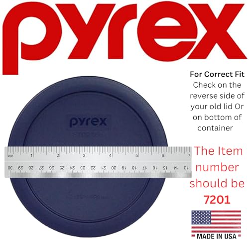 7201-PC (4-Cup) Blue Food Storage Lid (4-Pack) - Made in USA (Dark Blue)