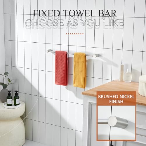 Towel Bar Brushed Nickel 24 (Brushed Nickel / 24-Inch)