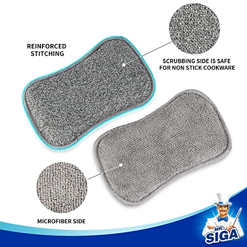 Dual Sided Scrub Sponges (6.5*3.8*1.0 in)