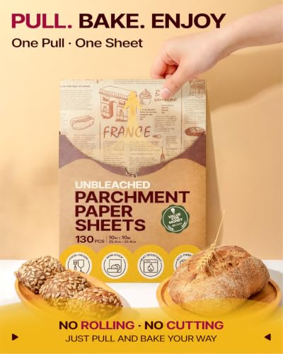 130Pcs 10 Inch Sandwich Wrapping Paper (10x10 Inch 130 Pcs)