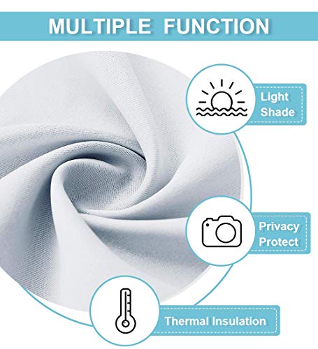 Cafe Curtains 24 inch Length (Greyish White / 29"W x 24"L (Pack of 2))