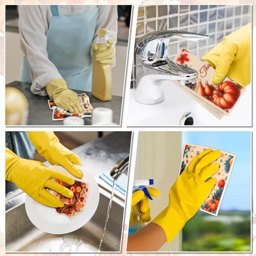 8 Pack Thanksgiving Swedish Dishcloths for Kitchen (8 Pack-thanksgiving Days)