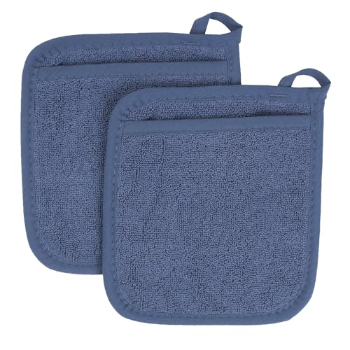 Terry Pocket Mitt & Hot Pad (2-Pack / Federal Blue)