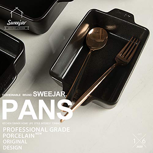 Sweejar Ceramic Bakeware Set (Black)