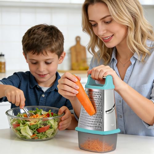 Cheese Grater with Handle (10 inch / Mint)