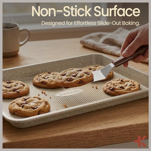 Diamond Bottom Cookie Sheet Set of 2 (Gray / Pack of 2)