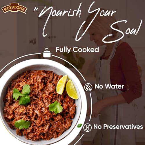 Meats All Natural Heat and Serve Canned Beef 14.5 oz (Pack of 6)