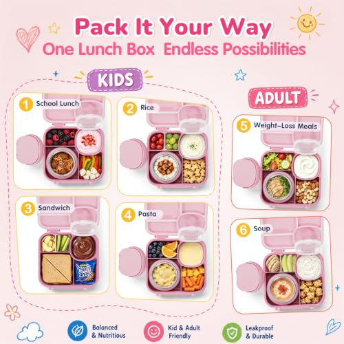 Bento Box for Kids (Pink)
