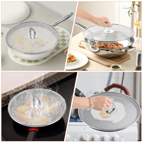 3 Pack Splatter Screens for Frying Pan (10", 11.5", 13")
