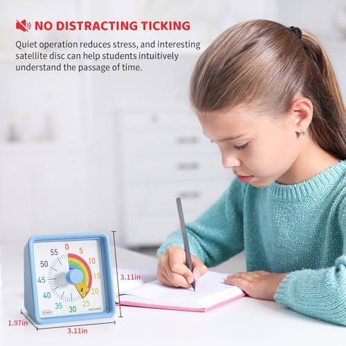 60 Minute Visual Timer for Kids (Blue & Star)