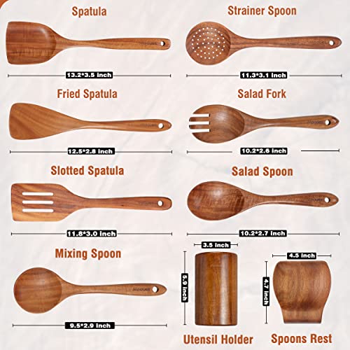 Wooden Kitchen Utensil Set (9 PCS Set)
