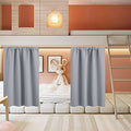 Half Curtain Tiers 36 inch Length (Silver Grey / 34"W x 36"L (Pack of 2))