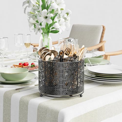 360° Rotating Utensil Caddy (Black)