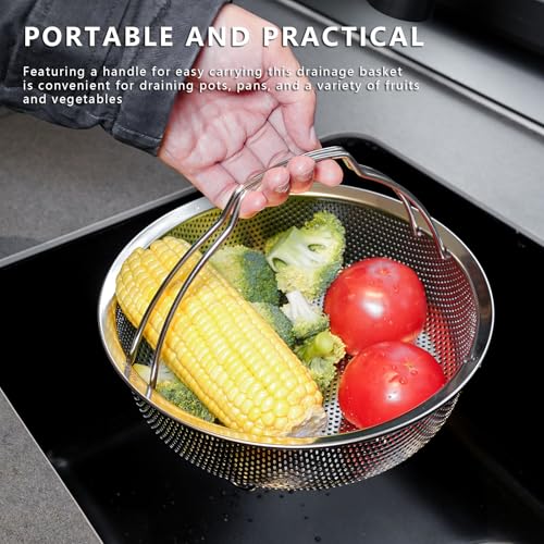 Stainless Steel Steamer Basket (Silvery / Small)