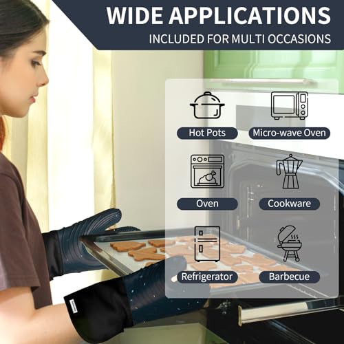 Silicone Oven Mitts (Darkgrey)