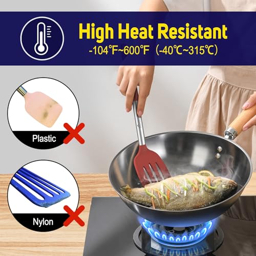 Silicone Spatula Set of 2 Heat (Red)