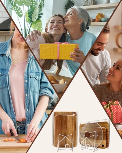 2 Pack Pot Lid Organizer Cutting Board Holder Inside Cabinet 304 Stainless Steel Pots and Pan Organizer Under Cabinet Pot Cover Cookie Sheet Bakeware Serving Tray Cooling Rack Stand Kitchen Countertop (2 Packs Silver)