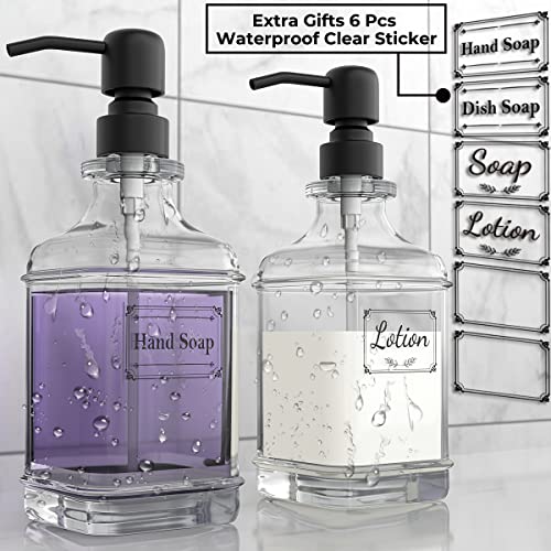 2 Pack Soap Dispenser (Black)