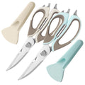 2 Pcs Heavy Duty Kitchen Shears for Food (White and Blue)
