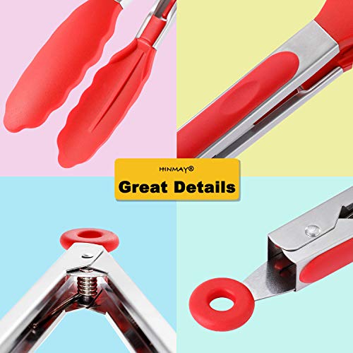 Silicone Cooking Tongs 9 (Red)