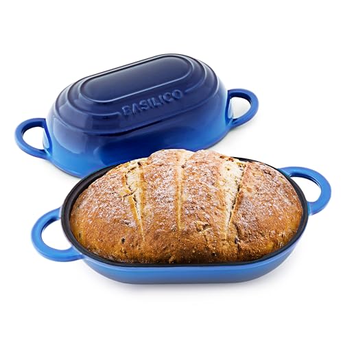 Enameled Cast Iron Bread Oven 2 Qt (Blue)