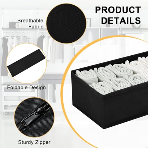 Drawer Organizers (Black / 12 Pack)