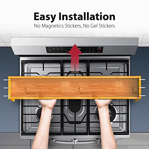 Bamboo Over the Stove Spice Shelf for Kitchen (30" / Bamboo)