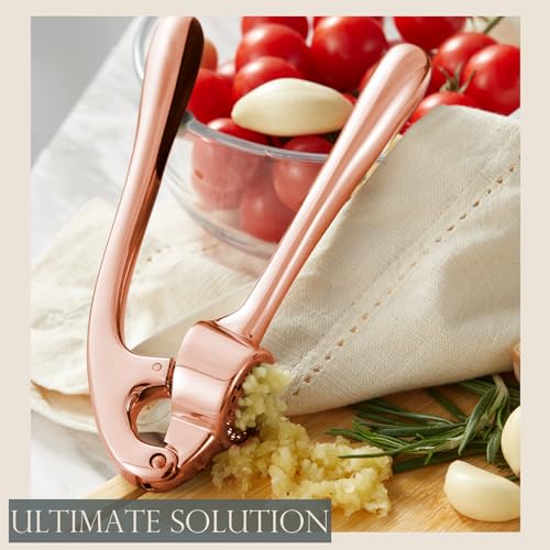 Premium Garlic Press (Rose Golden)