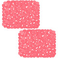 Pebble Sink Mat for Stainless Steel (Red)