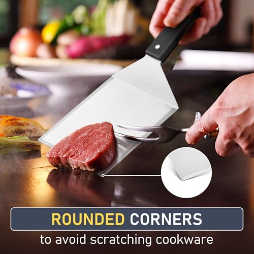 Metal Spatula Set (ABS Handle / Solid)