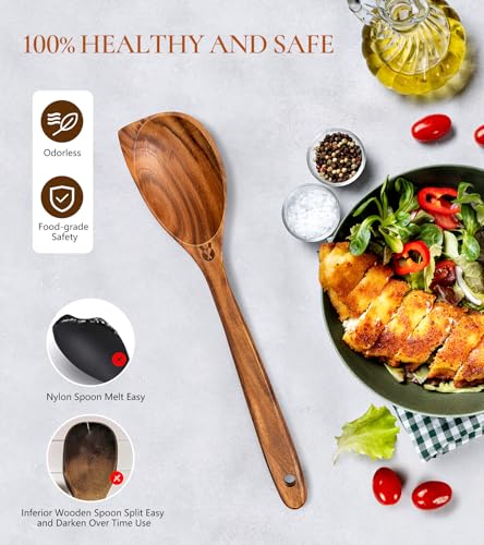 Wooden Corner Spoons for Cooking