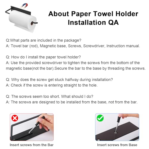 Paper Towel Holder (Black)