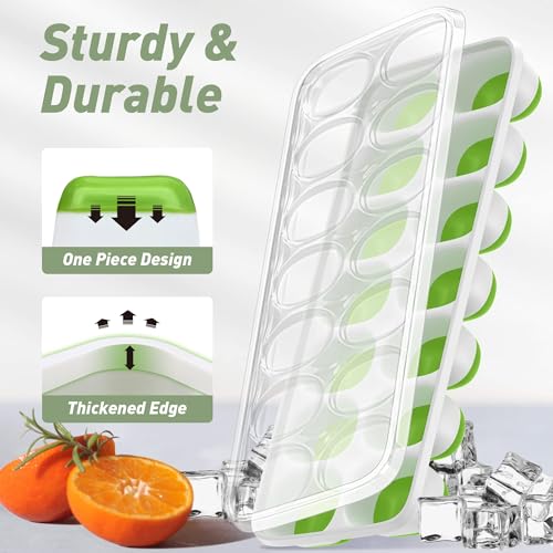 2 Pack Ice Cube Tray (Green / Ice Cube Tray 2 Pack)