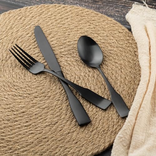 Kate Black Satin 20 (Black Satin / 20 pieces for 4)