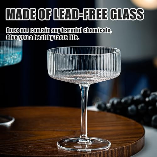 Vintage Art Deco Coupe Glasses (6)