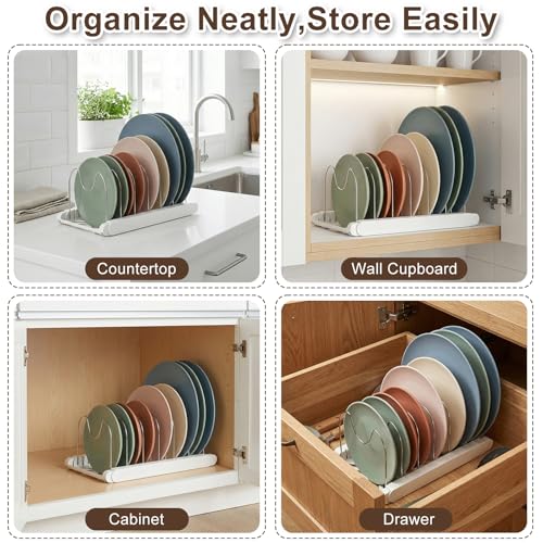 Expandable Pots and Pans Organizer Under Cabinet