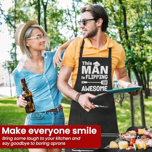 Funny Aprons for Men Dad Husband (Grilling/Bbq 5)