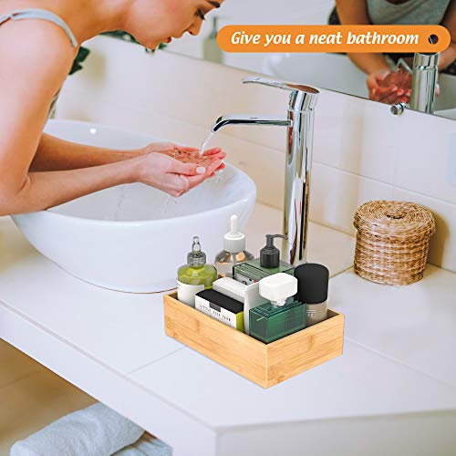 Bamboo Kitchen Drawer Organizer 9"x 6" (Bamboo / 9*6*2.5 inch)