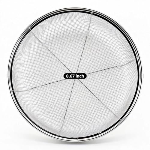 Fine Mesh Strainer for Kitchen (8.67 inch / Flat Shape)