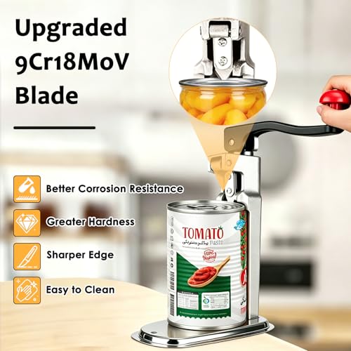 Commercial Manual Can Opener Heavy Duty for #10 Cans (20.9" Commercial Can Opener Heavy Duty)