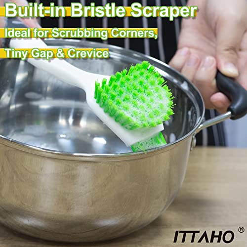3 Pack Dish Brush (Double-sided Bristles Dish Brushes)