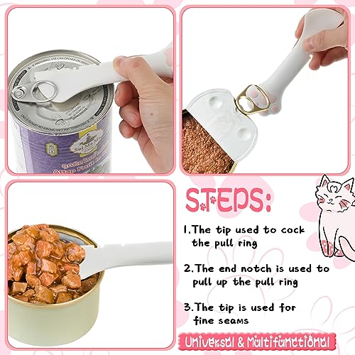8 Pcs Cat Food Can Covers Lids Set (Pink)