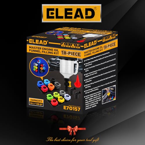 18 Piece No Spill Engine Oil Funnel Kit (Upgraded Version Multi-color)