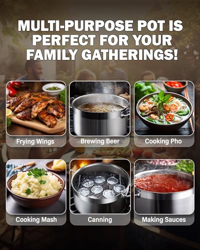 Professional 24 Quart Stainless Steel Stock Pot (24 Quarts / Silver)