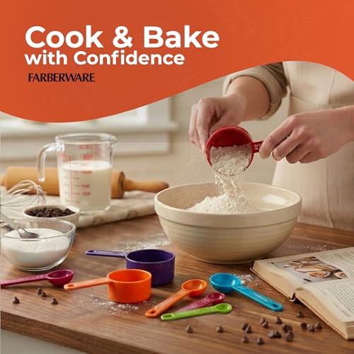 Color 9 Piece Measuring Cups and Spoons Set (Primary)
