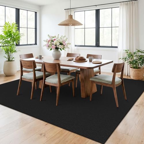 Black 6x9 Dining Room Rugs (Black/Dark Grey / 6' x 9' (Rectangular))