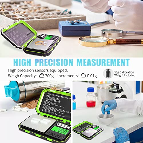 Digital Pocket Scale (200/0.01g / Green)